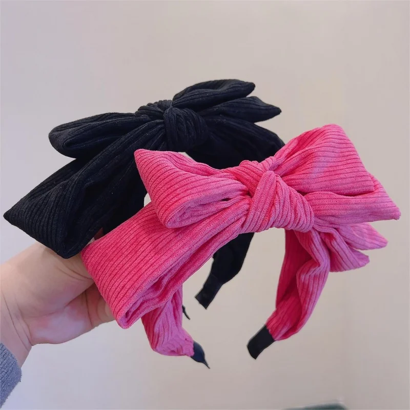 

1pccute wide-rim multi-layer bow girl skin care makeup headband non-slip hair accessories