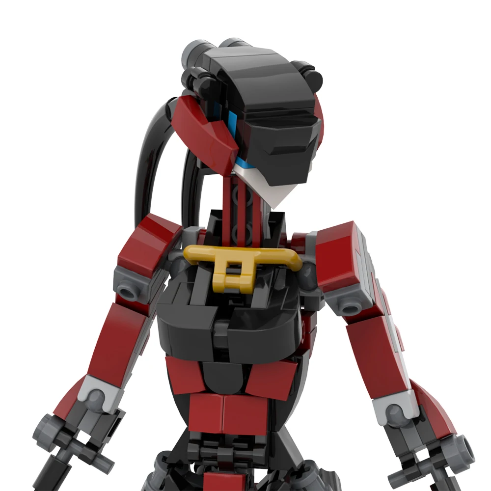 MOCメカモバイルスーツガール忍者ガールサムライロボットビルディングブロック機械戦士女性ロボットブロックおもちゃ子供向けギフト
