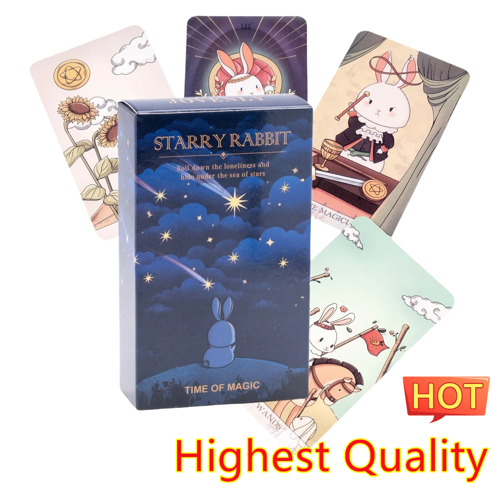 Divination Starry Rabbit Tarot Sorcery Decks Deck For Adult Tarot Cards Oracle