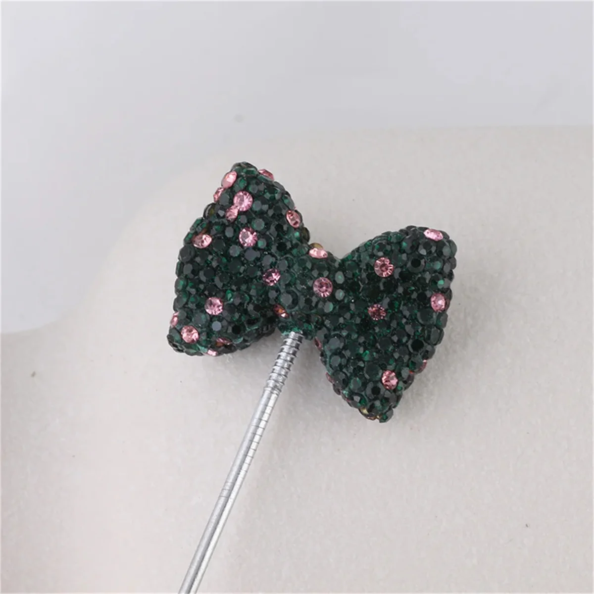 ST23 Colorful Bow Classic Soft Clay Straight Hole Beads DIY Phone Keychain Clothing Pen Necklace Material Accessories Girl Gifts