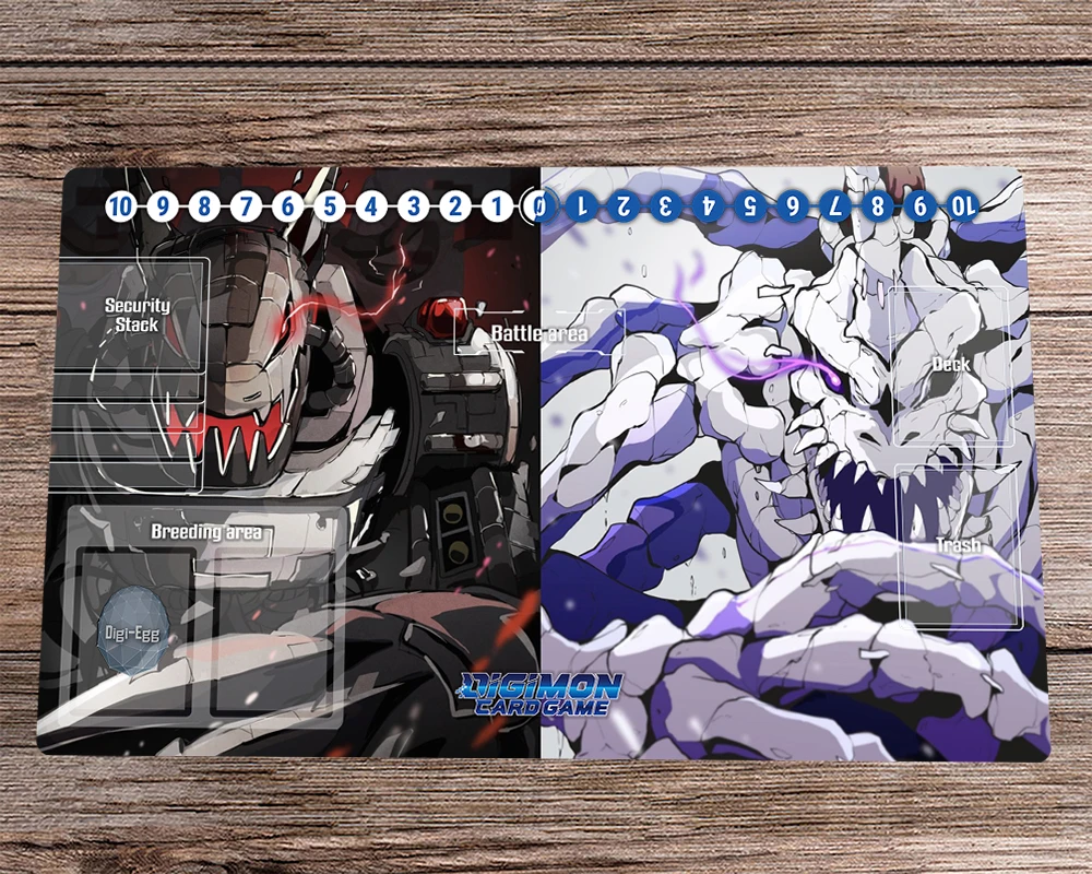 

Digimon Machinedramon & Skullgreymon Playmat Trading Card Game Mat DTCG CCG Mat Desk Table Gaming Mouse Pad Mousepad 60x35cm