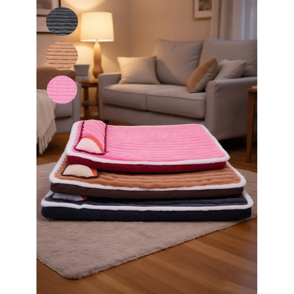 

Dog Supplies Pet Furniture And Beds Dog Bed Indoor Cat Dog Bed, 4 Size Options, Small Dog Cat Calming Rectangle Bed, Washable Fl