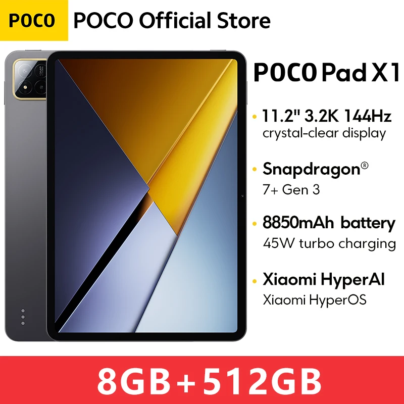 POCO PAD X1 グローバル版 8GB 512GB タブレット 11.2インチ 3.2K