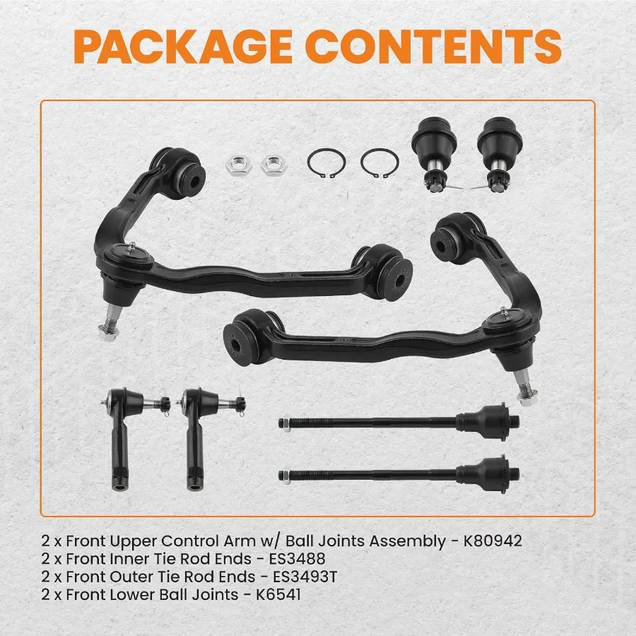 طقم تعليق ذراع التحكم العلوي الأمامي 8 قطعة لـ 19992006 تشيفي سيلفرادو 1500 20022006 إسكاليد EXT أفالانش 1500 20002006 سوبو