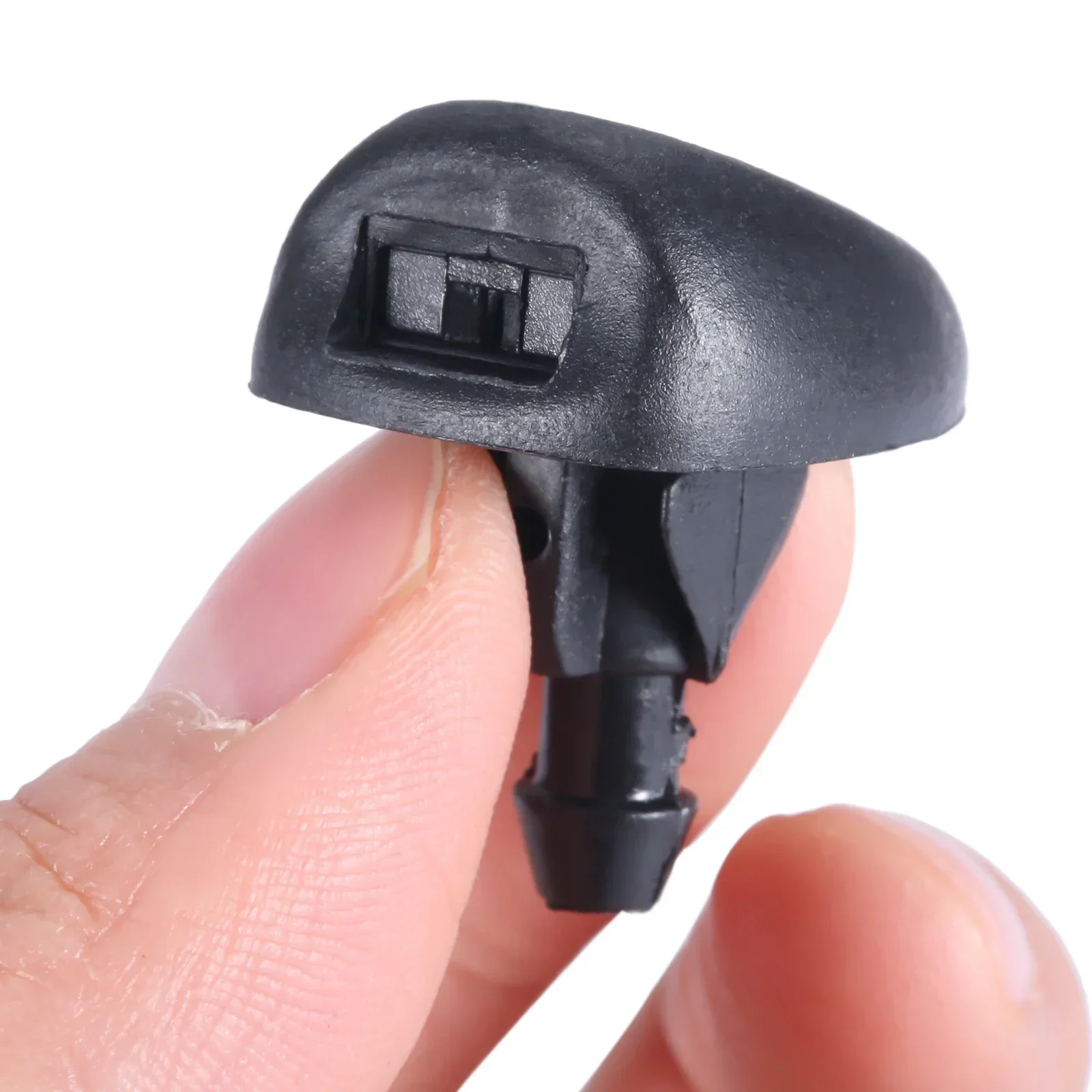 2Pc Car Front Windshield Wiper Washer Jet Nozzle for Peugeot Windscreen Jet AIC Competition 57936 Auto Accessories Black Plastic