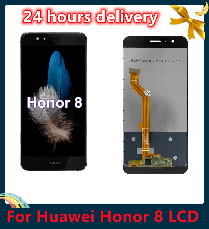 

NEW For Huawei Honor 8 LCD Display Touch Screen Digitizer Accessory Replace For Honor 8 LCD With Frame FRD-L19 FRD-L09