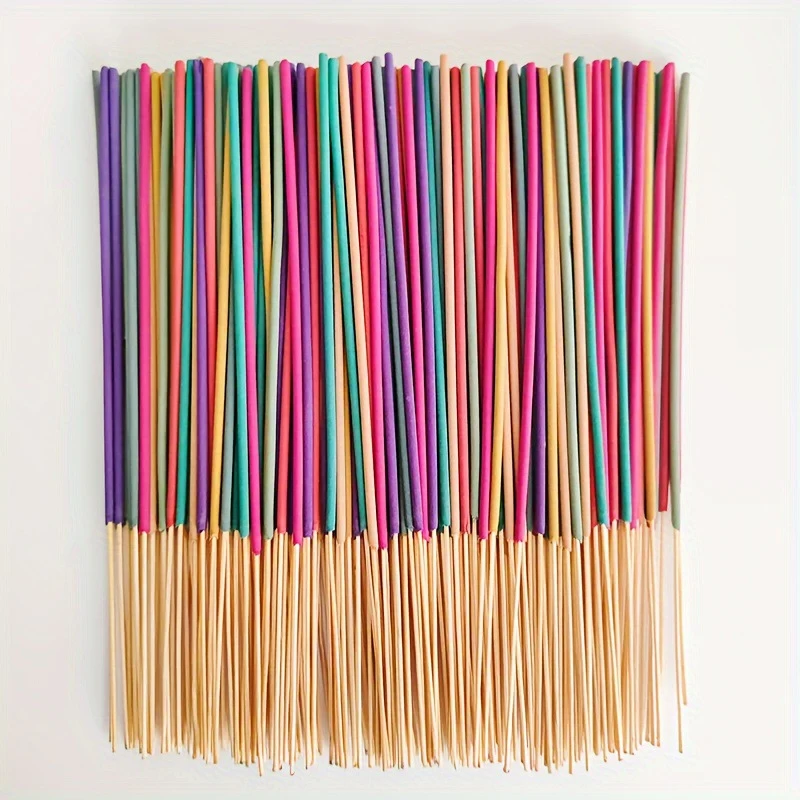 100 Sticks Colorful Mixed Scented Incense Sticks Arabic Incense Burner for Luxury Incense