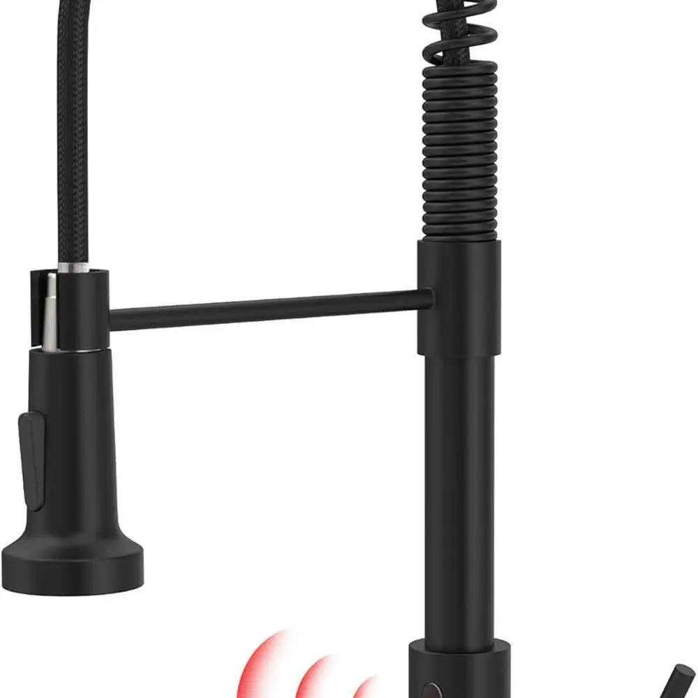 

Touchless Kitchen Faucet Motion Sensor Activated Smart Hands Free Kitchen Faucets with Pull Down Sprayer Single Handle Spring Ki