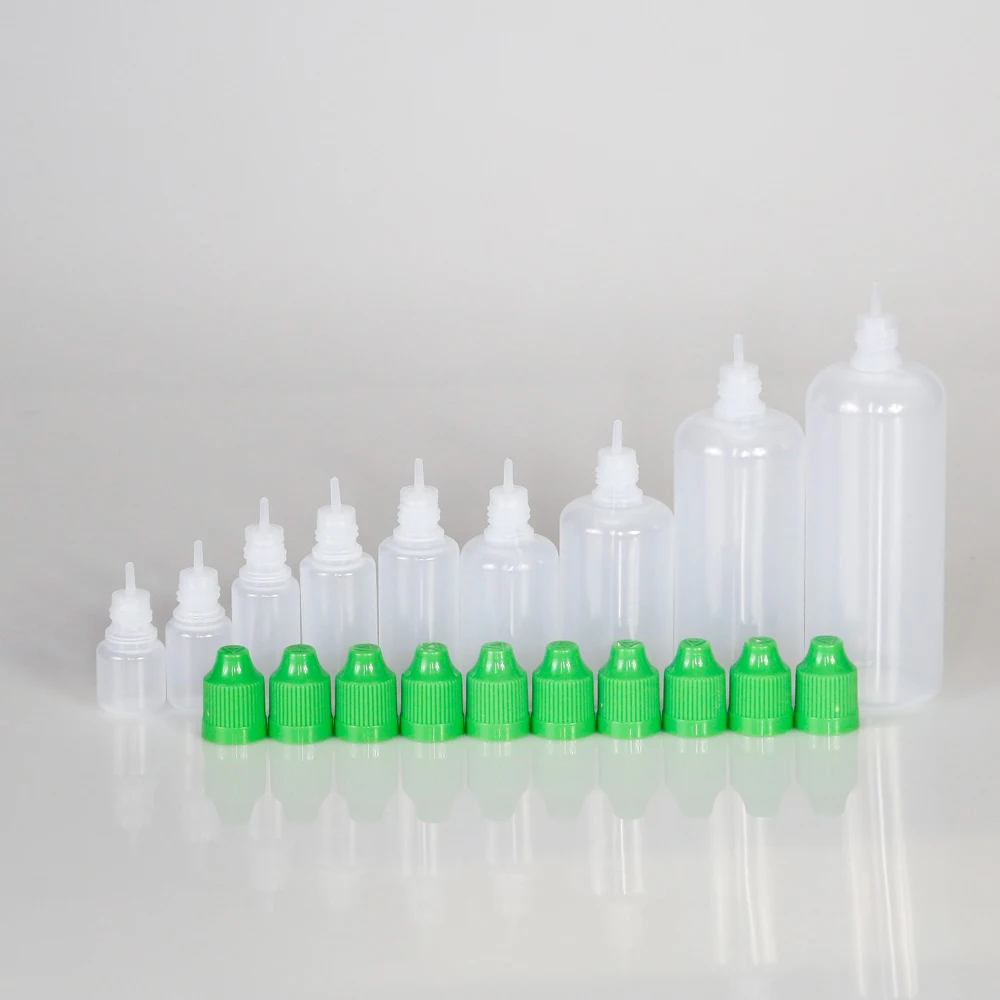 5Pcs 3ml 5ml 10ml 15ml 20ml 30ml 50ml 100ml 120ml LDPE Kunststoff Squeeze Dropper Flasche Abnehmbaren Kappe Flüssigkeit Füllung Container