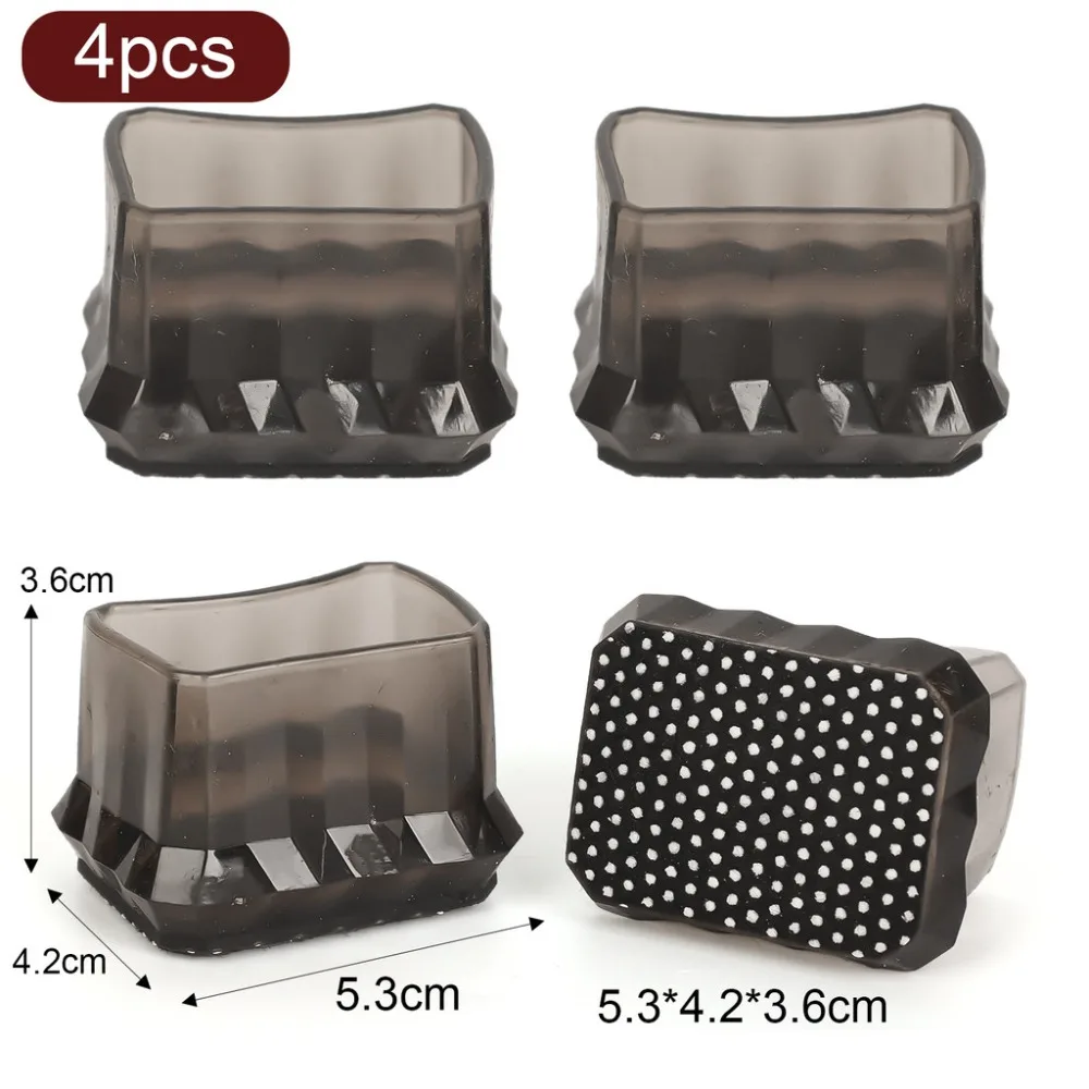 

4/8Pcs New Anti-slip Table Chair Leg Caps Reduce Noise Wear-resistant Floor Protector Pads Thickened Furniture Feet Covers