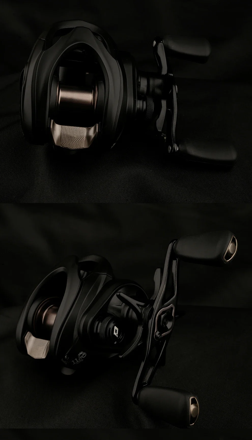 DMK Yancey Universal DC Baitcasting-Rolle 8.5:1 Bremsklicker Vielseitig 3.5-17g Ködergewicht Angelzubehör – Detail 15