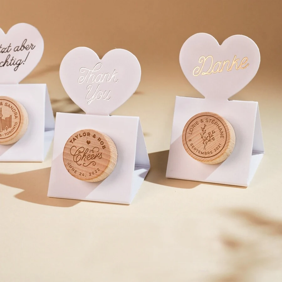 

10pcs Personalized Wine Stopper Box, Wedding Wine Stopper Favor Tag Box, Wine Cork Tag for Wedding, WINE CORK NOT INCLUDED