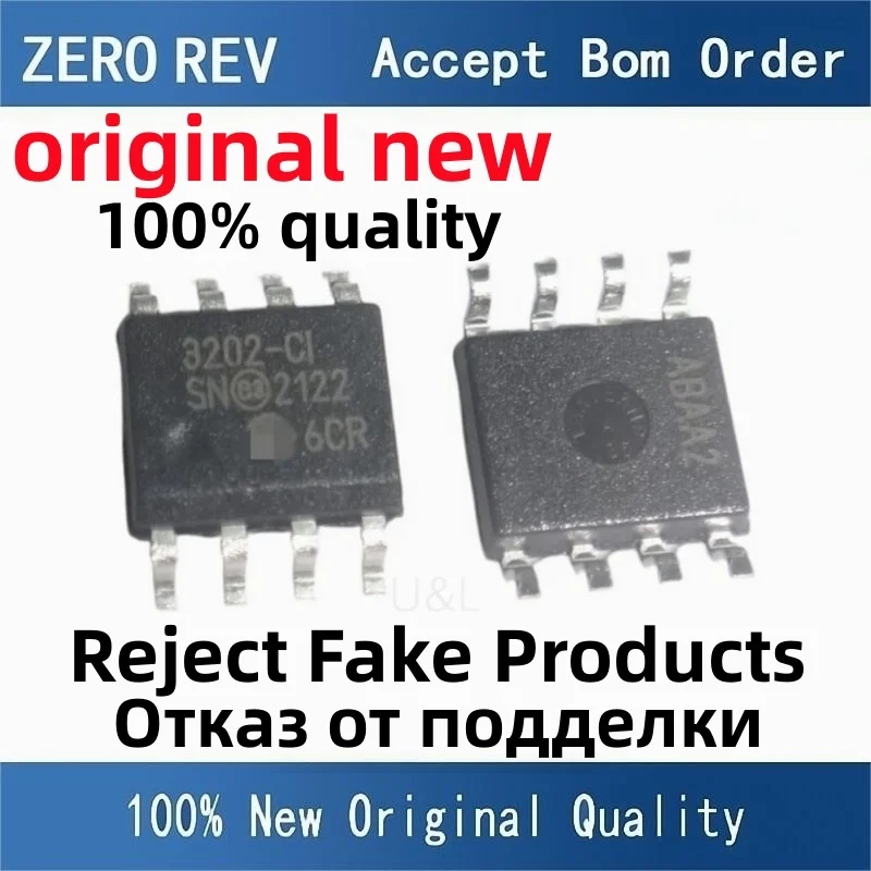 

2-10Pcs 100% New MCP3202-CI/SN MCP3202-CI 3202-CI SOIC-8 SOP8 Digital-to-analog converter chip Brand new original chips ic