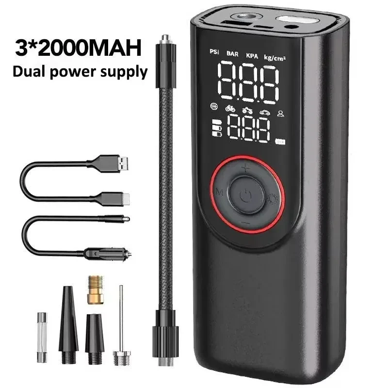 150PSI Wireless Car Air Compressor Electric Portable Smart Car Tire Air Pump for Car Motorcycle Bike Tire Boat Ball