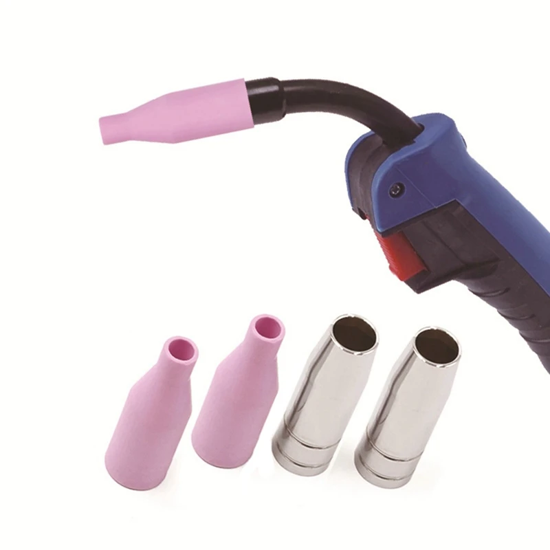 AC88 5 PCS MB15AK Nozzle, MIG Nozzle, Conductive Nozzle Protective Cover, , for AK15/MB15 Welding Torch, Flux Core Nozzle