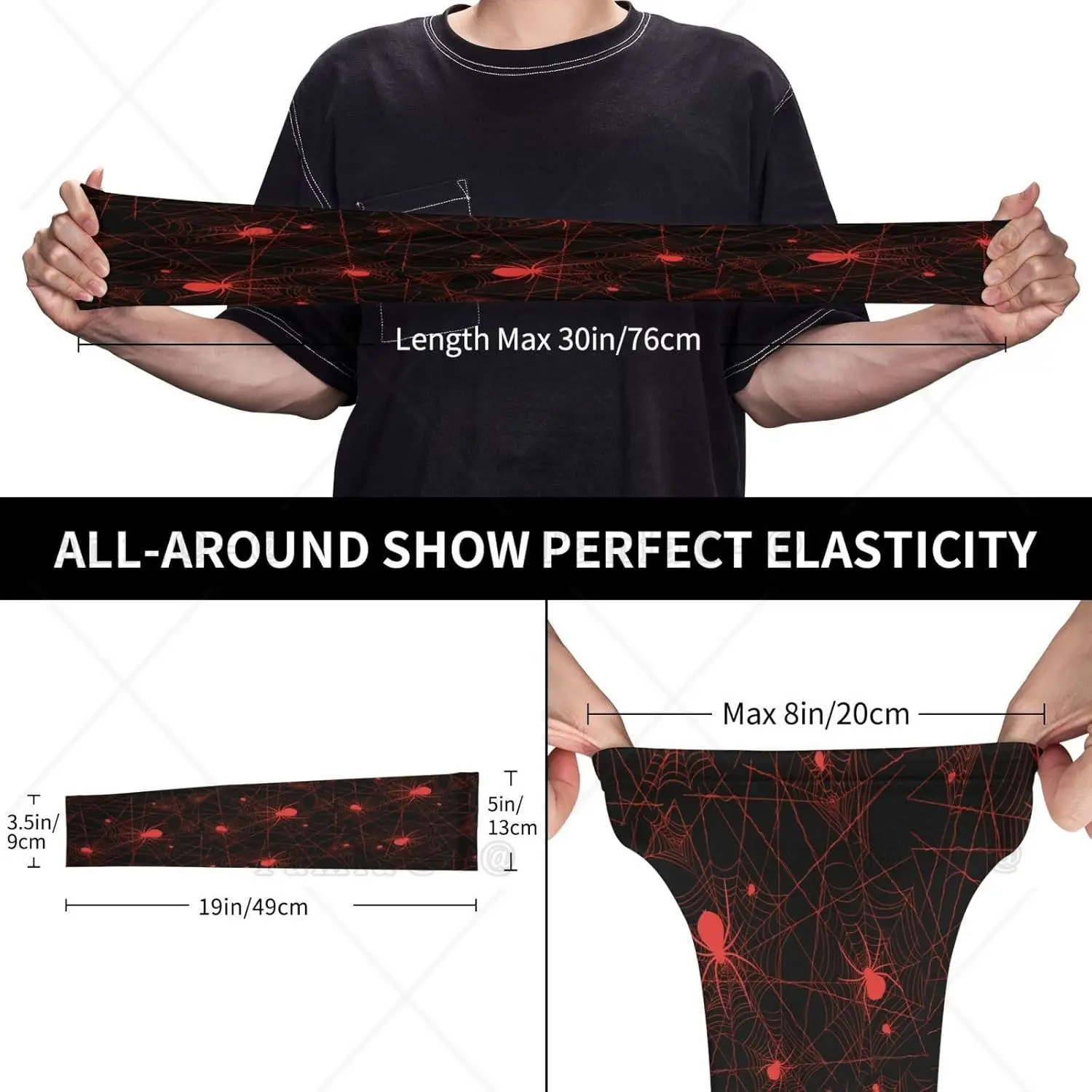 Manicotti rinfrescanti Spider Web Copri maniche estive per protezione solare per uomo Donna Baseball Ciclismo Golf Corsa