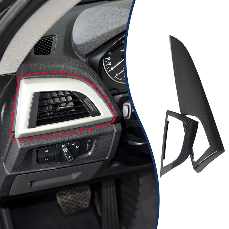 

For BMW 1 Series 2 Series F20 F21 F22 F23 Real carbon fiber 2012-2018 car sedan side air outlet panel Decorative Car Accessories