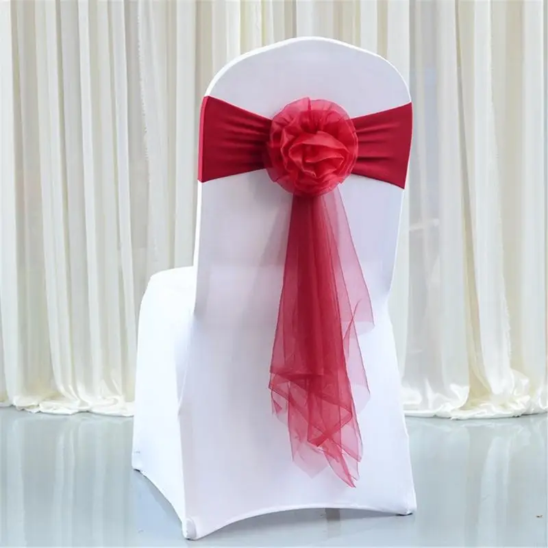 G99A Ghế Tất Cho Đám Cưới Dây Co Giãn Ghế Spandex Tất Cung Tên Thanh Lịch Sự Kiện Ghế Điểm Nhấn