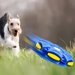 Pet Flying Saucer Ball Magic Outdoor Throw Disc Ball for Kids and Dog Interactive Pet Training Sports Game Supplies UFO Pets Toy