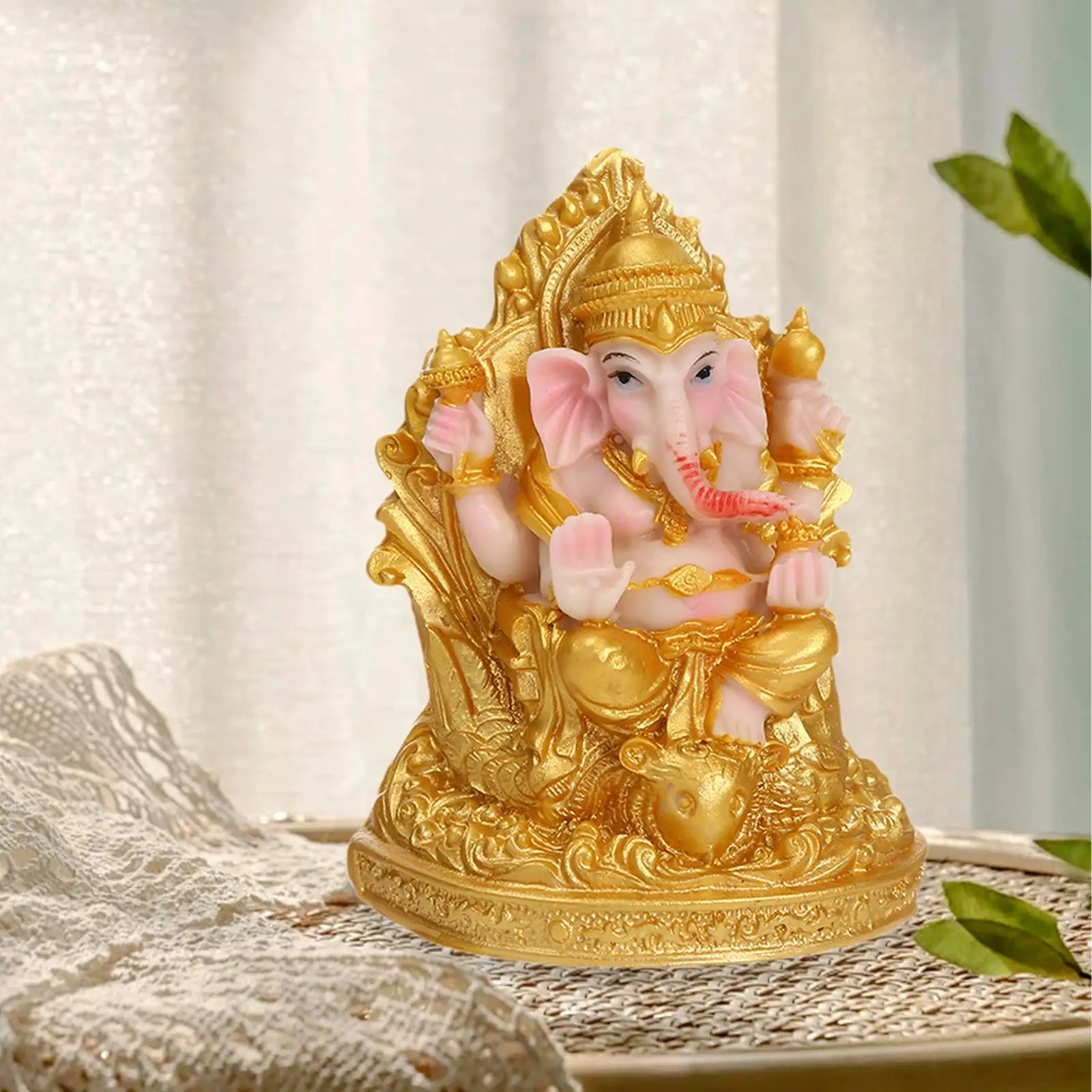 

Ganesha Statue Ganesha Figurine Handmade Creative Resin Collectibles Buddha