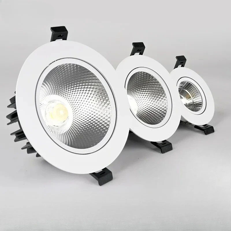 

JOYINLED COB LED Recessed Ceiling Light Super Bright Commercial Downlight Modern Embedded Spotlight for Mall Clothing Store Home