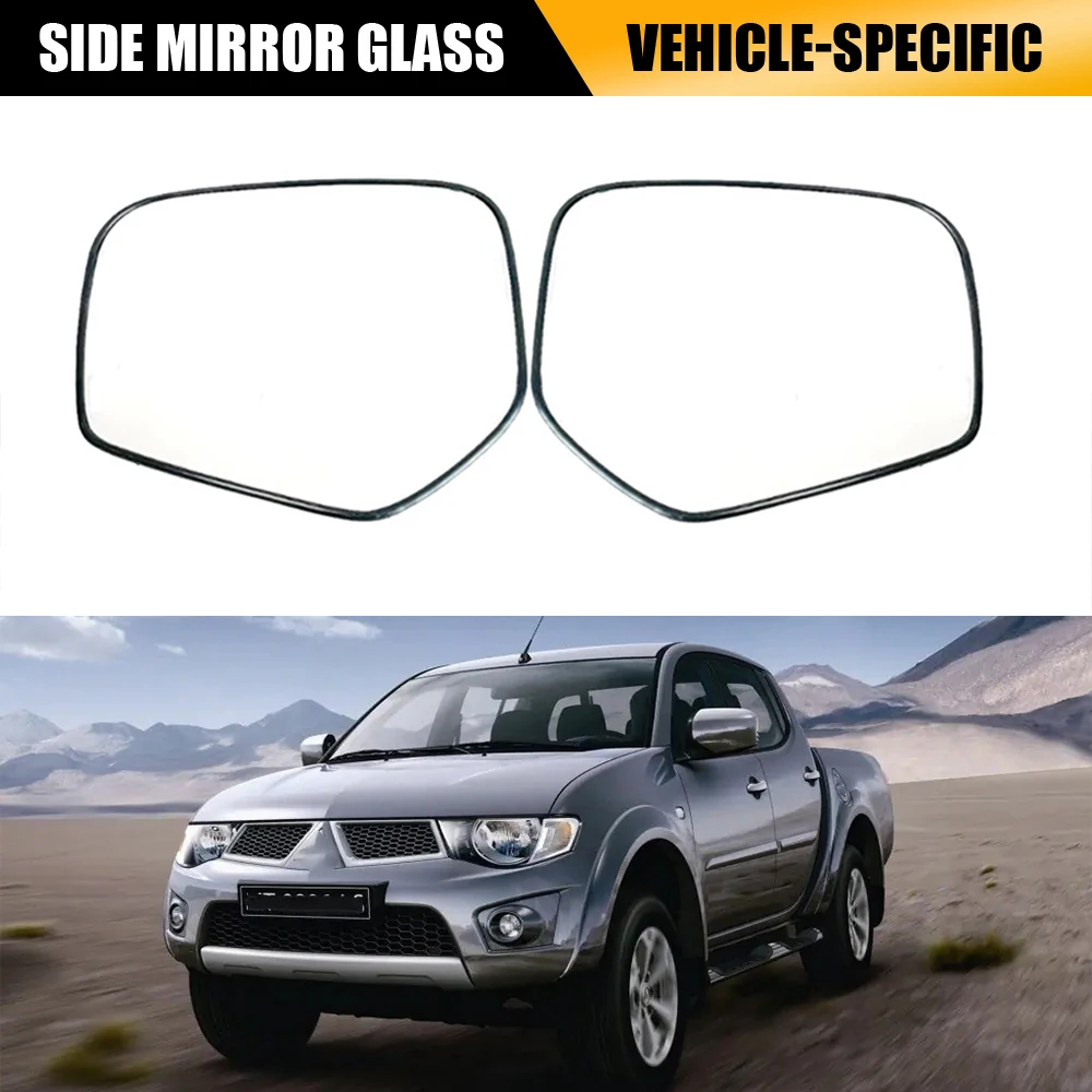 

Стекло бокового зеркала с подогревом для Mitsubishi Triton L200 2005-2015 с противозапотевающим устройством, замена левой или правой стороны