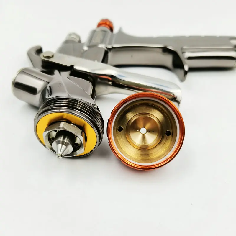 W400 Gravity Feed Pneumatic Spray Gun High Atomization Manual Gun for Auto Sheet Metal Clear Coat & Topcoat