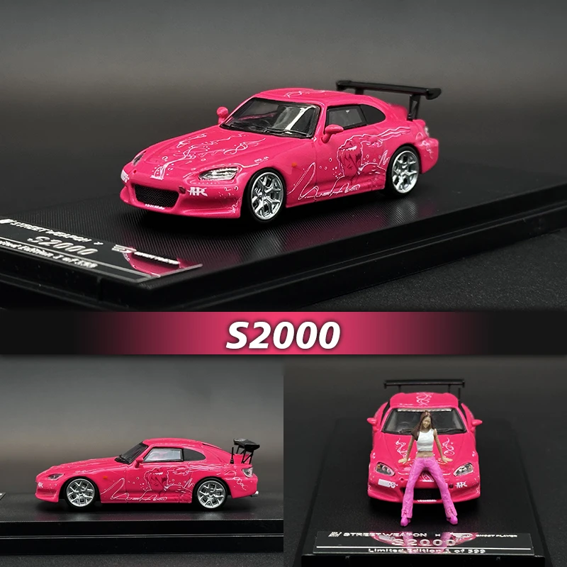 

SW In Stock 1:64 F&F S2000 SUKI Pink S2K Spoon Diecast Diorama Car Model Collection Street Weapon