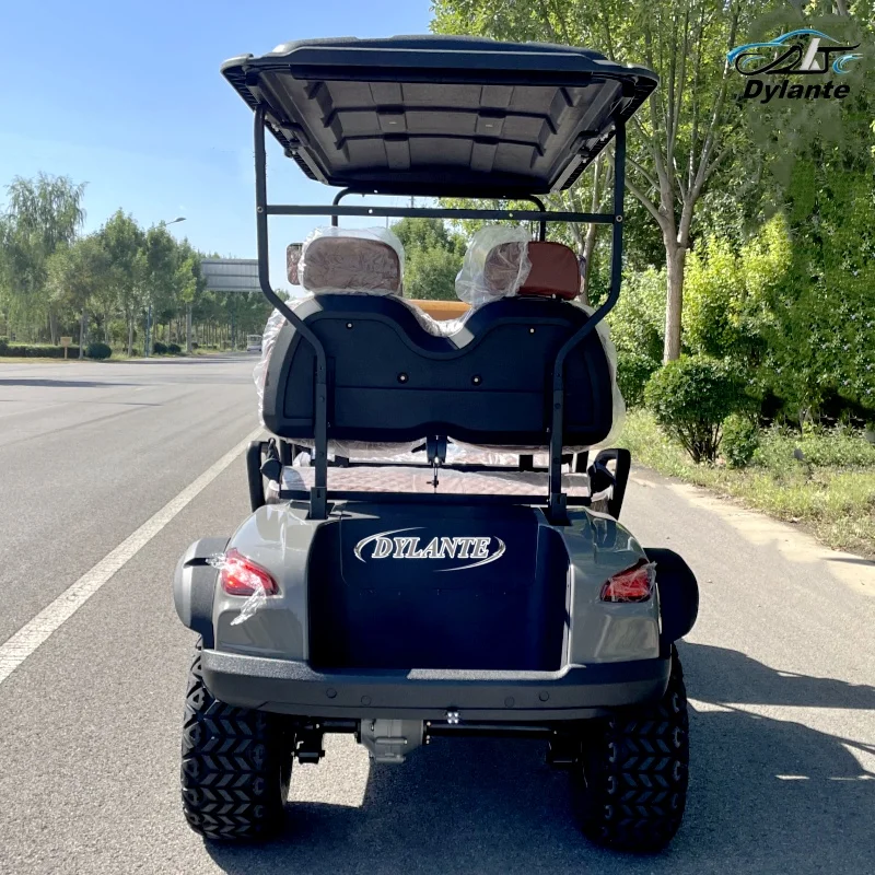 China OEM Factory Customized 2 Rows 4 Seats High End Electric Golf Cart Off Road Hunting Club Car Adult Leisure Scooter