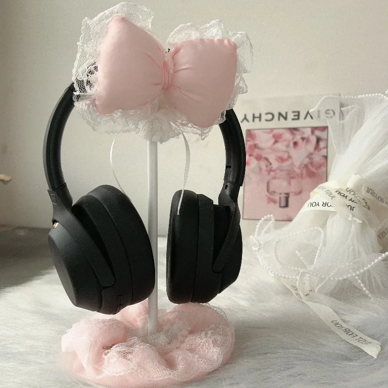 

Оригинальная милая подставка для наушников, изготовленная на заказ, держатель для наушников, кавайный розовый плюшевый кронштейн для гарнитуры, игровой аксессуар, держатель для наушников