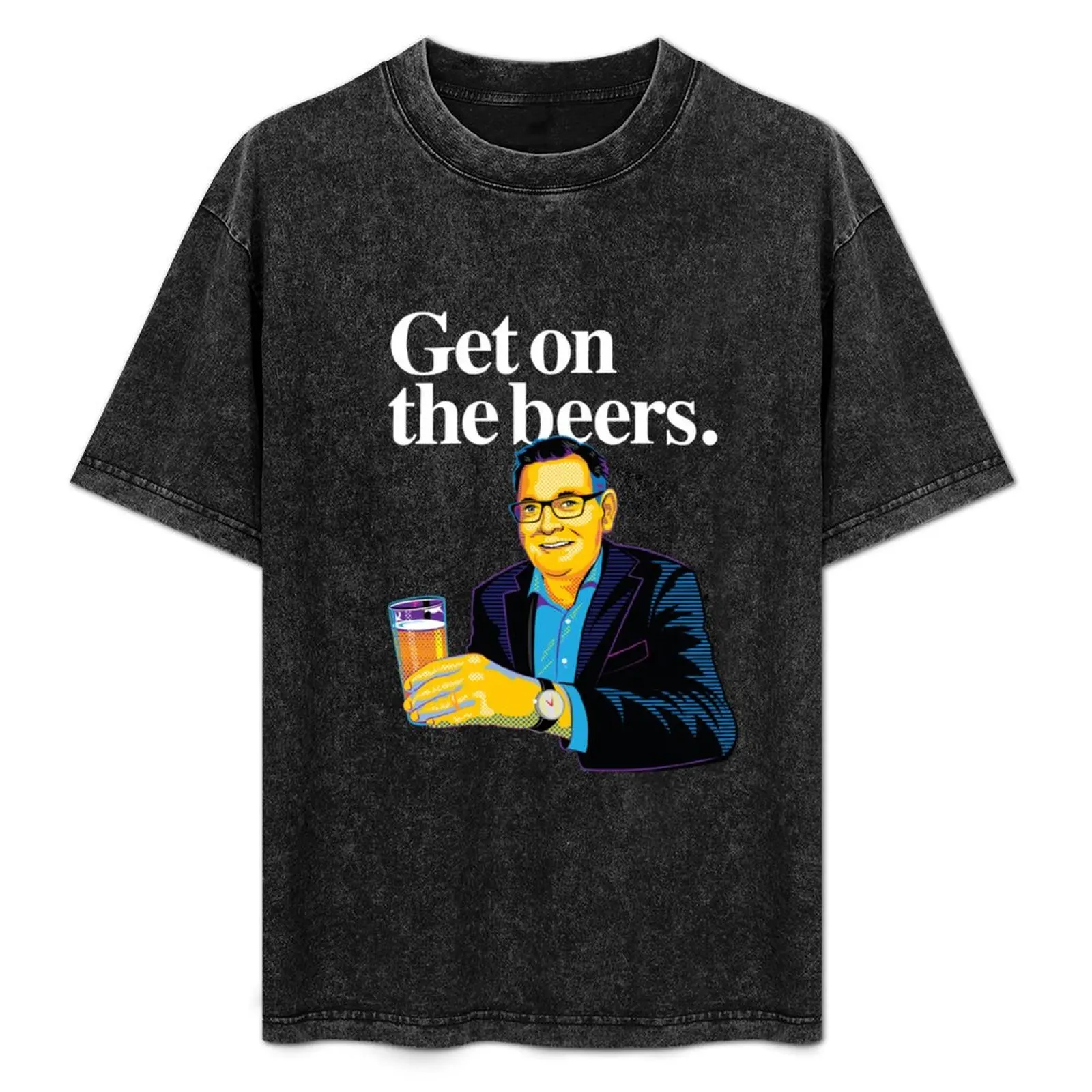 

Get on the beers. Colour T-Shirt Fashion Casual Short Sleeve T-Shirt