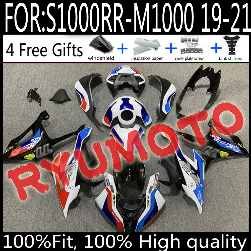 

Для S1000RR 2019 2020 2021 2022 S1000 RR M1000 19 20 21 22 Полный комплект обтекателей кузова Обтекатели для мотоциклов Аксессуары для мотоциклов