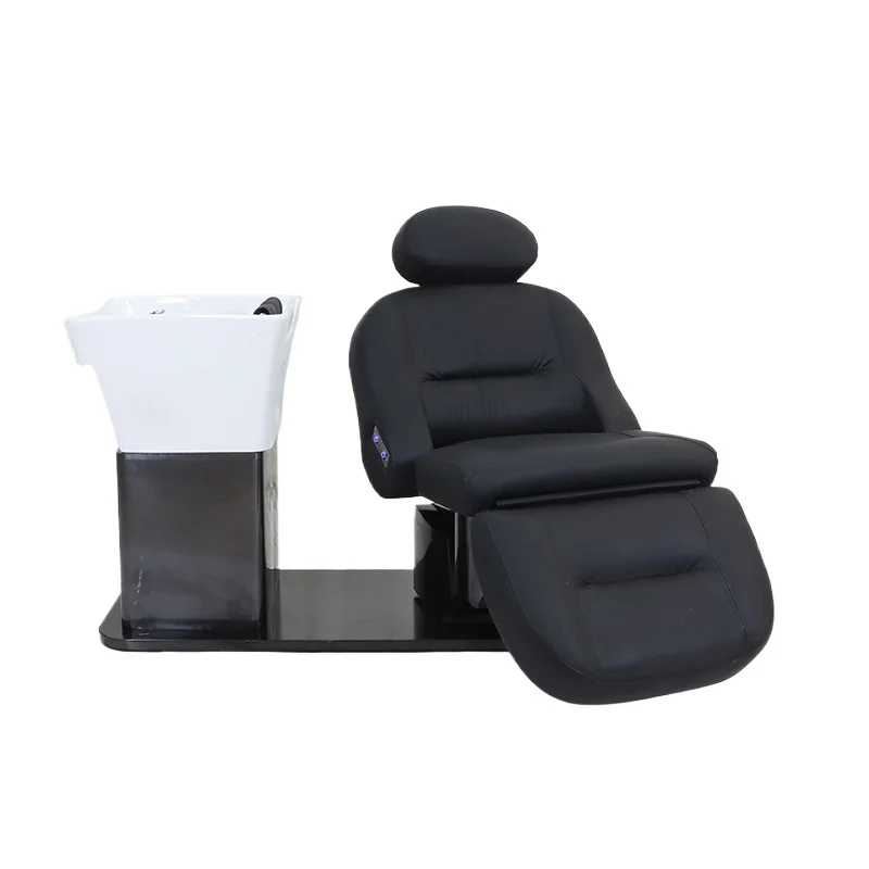 Bathing Bed, Hair Salon Electric Massage Bed, Japanese SPA Adjustable Flushing Beauty Salon Bed