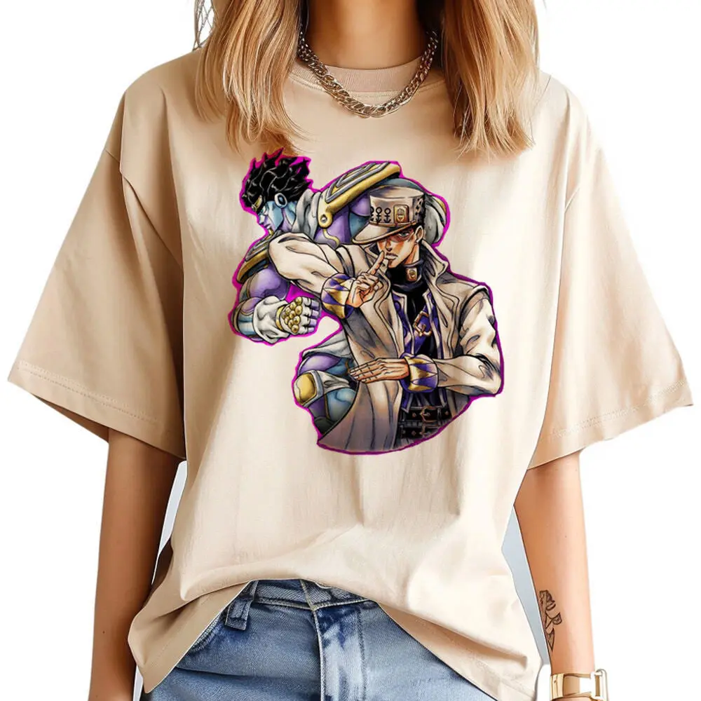 

Jojo Bizarre Adventure Steel Ball Run рубашка женская с цифровой графикой винтажная хип-хоп аниме пастельная дышащая 80-е готическая рубашка