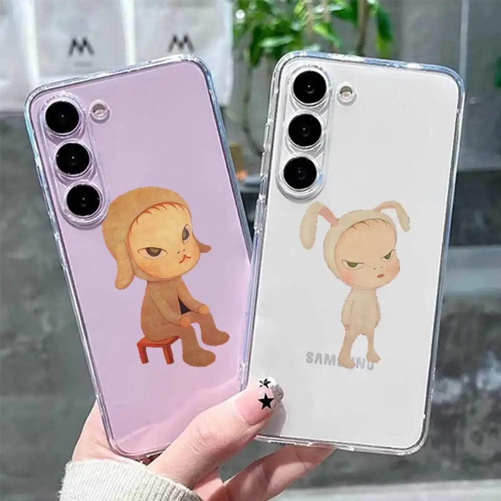 

Cute Y-Yoshitomo N-Nara Art Phone Case Transparent Silicone Soft For Samsung GalaxyA10,12,13,20,21s,22,31,32,52,71,72,73