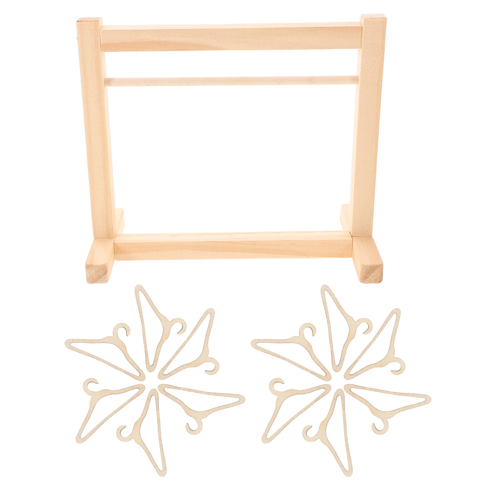 

Hangers Mini Wardrobe Small Clothes Closet Rack Miniature Hanging Stand Khaki Dresser