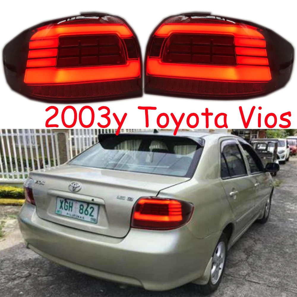 Car bupmer tail light for Toyota VIOS taillight LED 2003y car accessories DRL fog for Toyota vios rear light