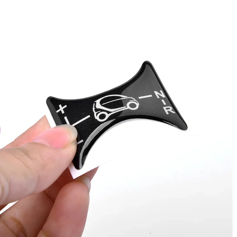 Car Gear Lever Panel Decoration Central Control Panel 3D Sticker for Smart 451 Fortwo Accessories Modification Products view 4