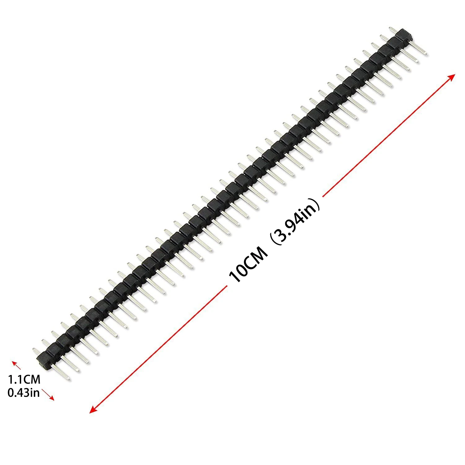 20/40 Stück Pin-Steckverbinder, 2,54 mm 40-Pin Stecker und Buchse, trennbare PCB-Platinenverbinder, einreihige Pin-Steckverbinder – Detail 4