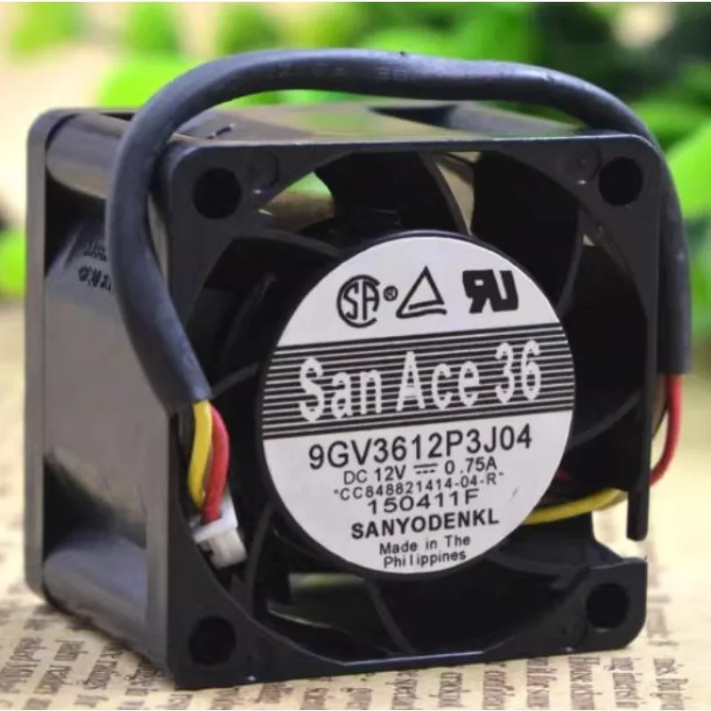 

New Cooler Fan for Sanyo 9GV3612P3J04 Double Ball 3628 12V 0.75A Violent Fan 36*36*28mm