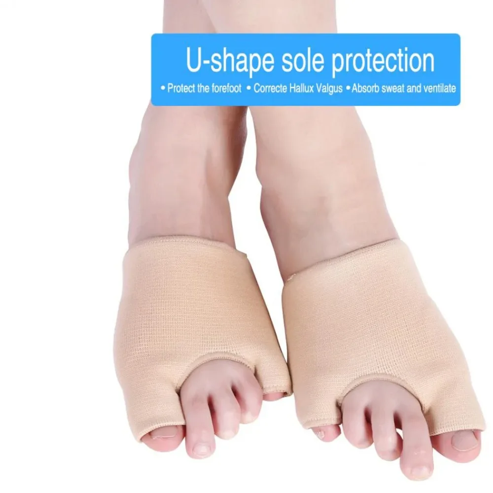 1Pair Breathable Foot Care Tumb Support Shock-Absorbent Big Toe Bunion Correctors Hallux Valgus Straighteners Toe Protector Belt