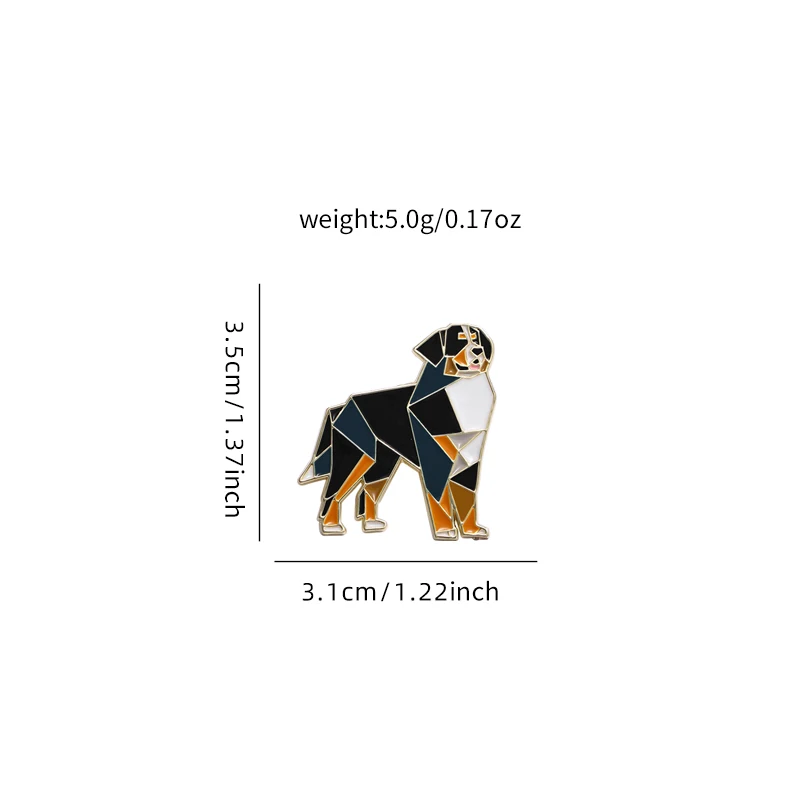 Funny Jigsaw Puzzle Dog Design Enamel Brooches Pretty Proud To Pet Puppy Golden Lapel Pins Cute Animal Badge