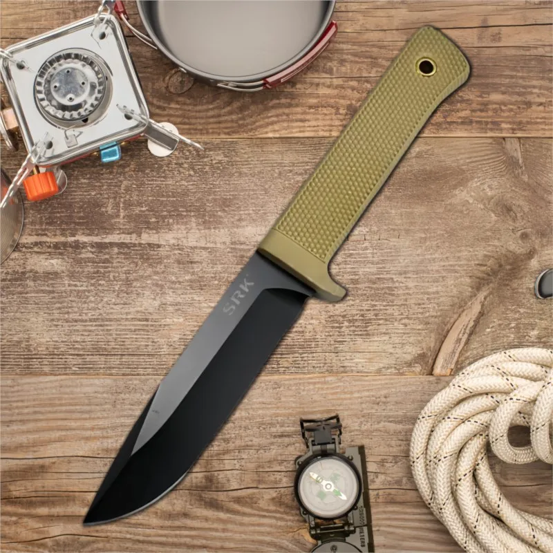 Survival Gear Portable Hiking Knife High Hardness Portable Knife Mountaineering Camping Outdoor Straight For Men EDC Knives