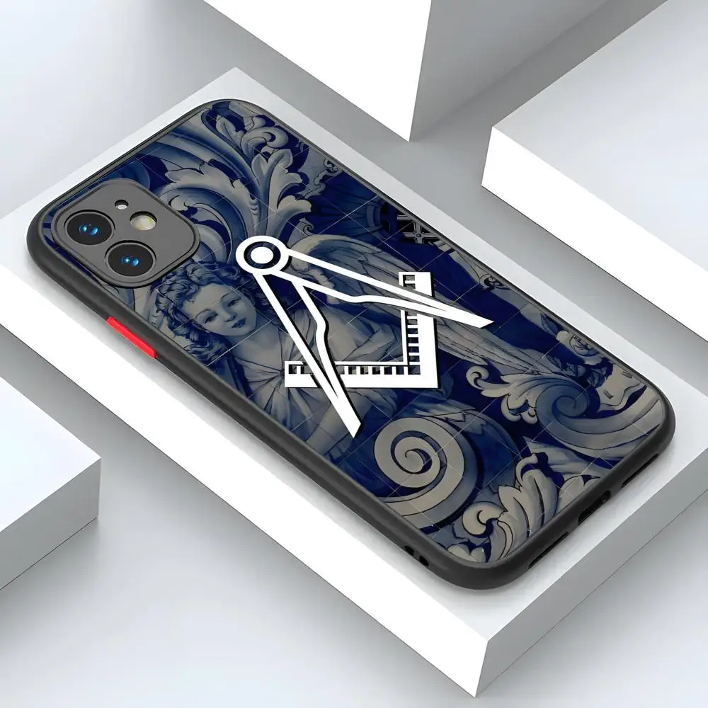 Free And Accepted Masons Phone Case For IPhone 15 16 14 12 13 11 Pro Max XR Safety XS Mini X 7 8 Plus Matte Cover