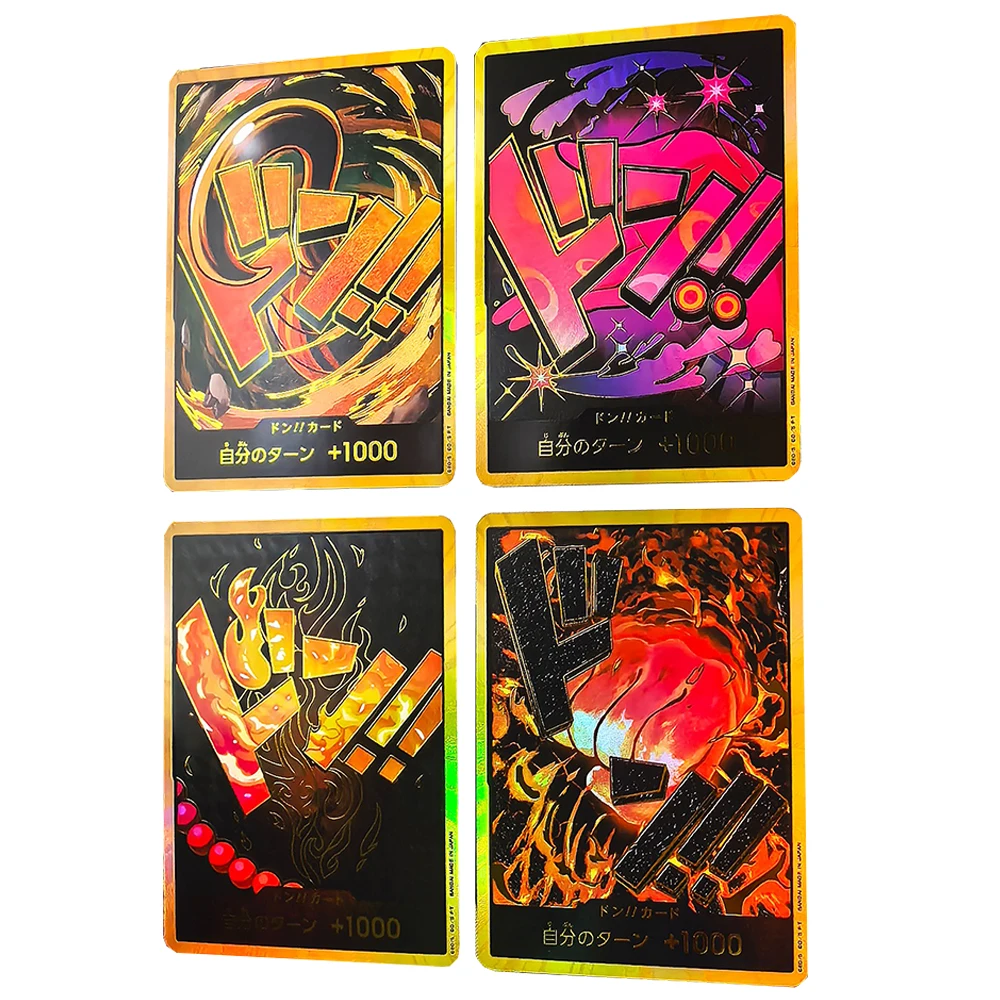 Een Stuk DIY 9PCS Getextureerde kleur flash collectible card Hancock Luffy Nami Perona Robin Zoro Jongen verjaardag kerstcadeau