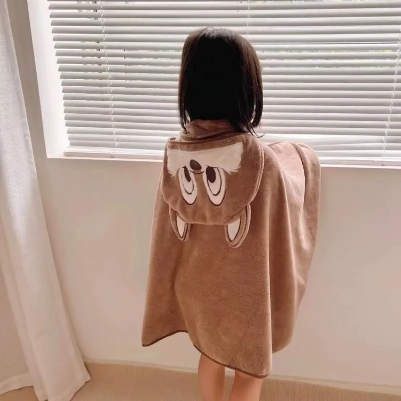 Disney Toddler Hooded Baby Bath Towels Bathrobe Shower Anime Soft Warm Sleeping Swaddle Blanket for Boys Girls Kids Newborn