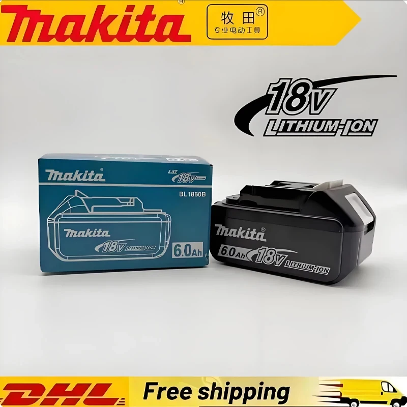 Batterie au lithium rechargeable Makita 18V 6.0 d'origine, haute capacité pour DDF487 BL1860 BL1860B, outil électrique sans fil, batterie Makita