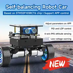 Yahboom STM32 Self-Balance Robot Car Adopt STM32F103RCT6 Chip With 6-axis Attitude Sensor Educational Smart Toy Support 4KG Load