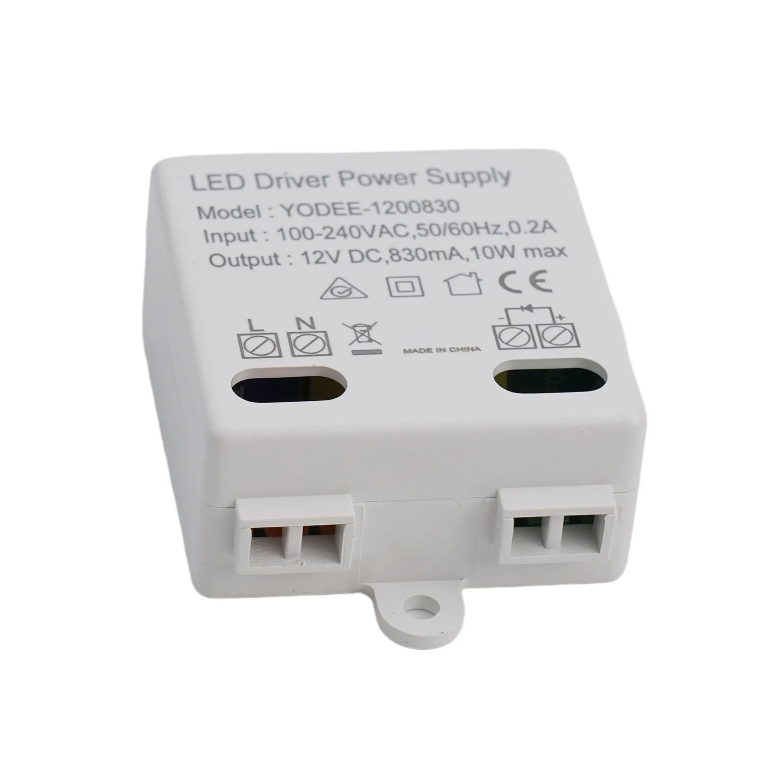 12V 10W LED driver constant voltage For power supply with insulated plastic housing for protection against dust and moisture
