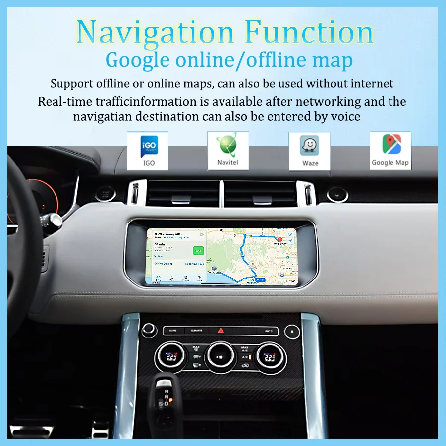 راديو وسائط متعددة للسيارة مقاس 10.25 بوصة يعمل بنظام أندرويد 13 لسيارة لاند روفر سبورت L494 نظام تحديد المواقع اللاسلكي Carplay Bosch Harman لوحة تيار متردد #6